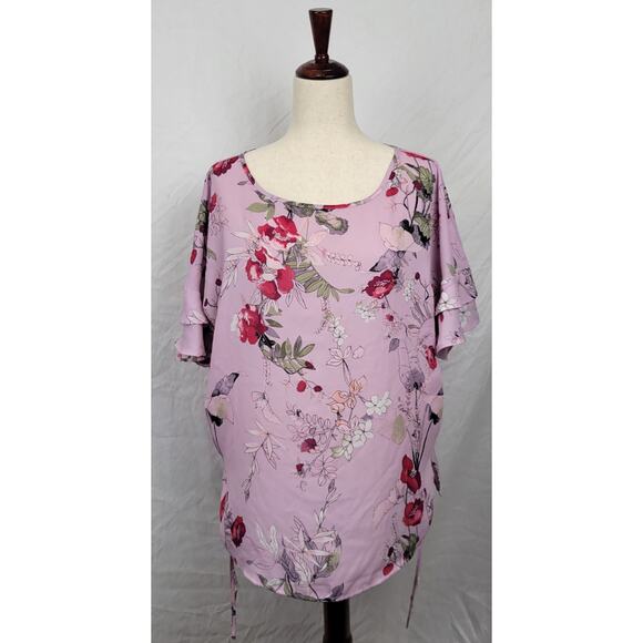 Maurices Polyester Women's XXL Pink Blouse - Picture 1 of 6